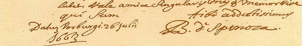 spinoza handschrift