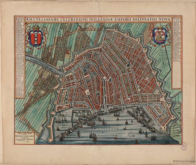Map of Amsterdam Ams opt